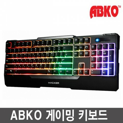 ABKO HACKER K300 레인보우LED 게이밍 키보드 