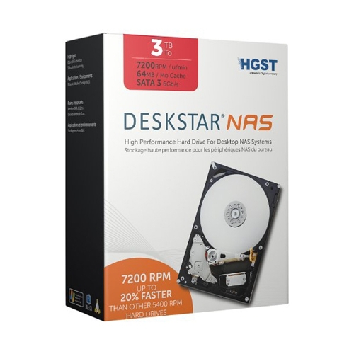 HGST 3TB Deskstar NAS HDN724030ALE640 패키지 (SATA3/7200/64M)