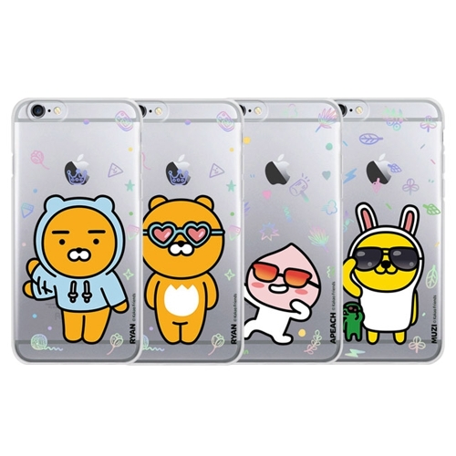  [kakao friends (카카오프렌즈)] 아이폰6/6S플러스 홀로그램 선글라스 젤리 케이스