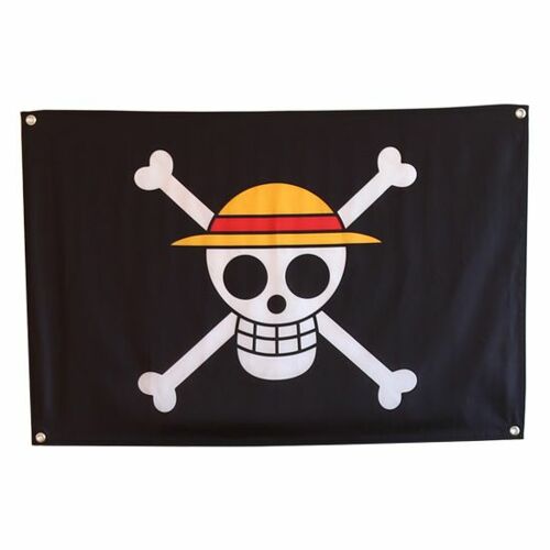 [원피스] 루피해적단 해적기 정품 깃발