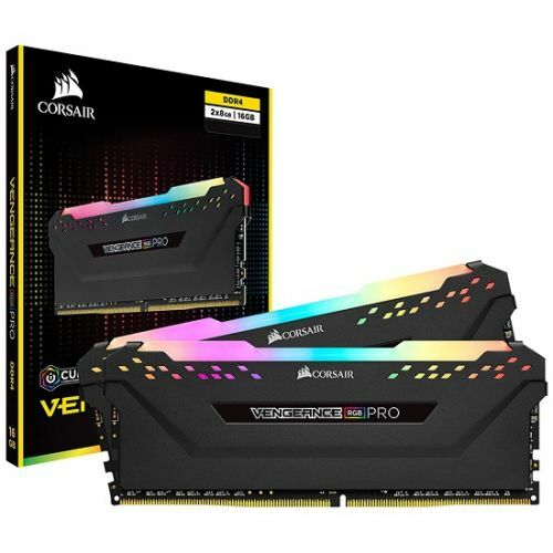 CORSAIR DDR4 16GB PC4-25600 CL16 VENGEANCE PRO RGB BLACK (8Gx2)