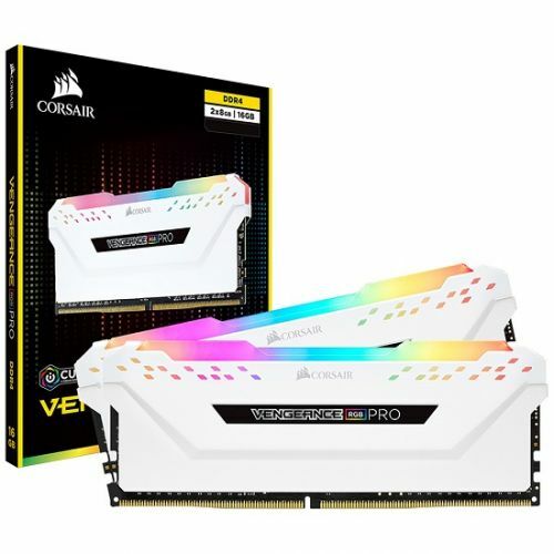 CORSAIR DDR4 16GB PC4-25600 CL16 VENGEANCE PRO RGB WHITE (8Gx2)
