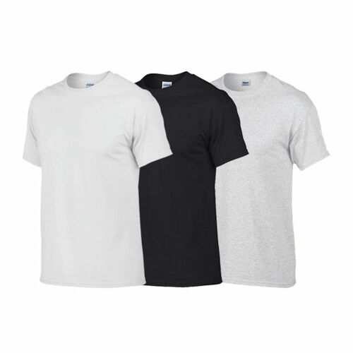 [무지] 길단 기능성 반팔 라운드 티셔츠 - (8000)