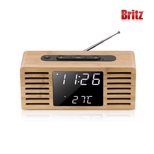 브리츠 BZ-E2R 인테리어 LED 알람시계 탁상용 라디오