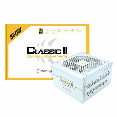 [마이크로닉스] Classic II 850W 80PLUS GOLD 230V EU 풀모듈러 화이트 (ATX/850W)