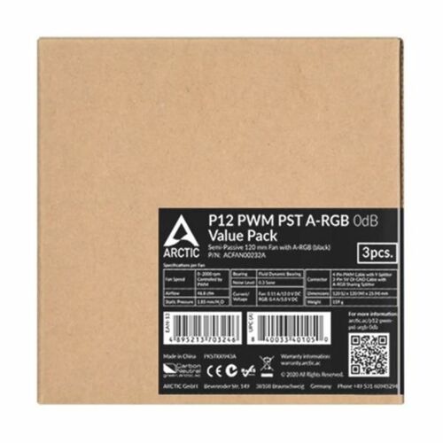 [ARCTIC] P12 PWM PST ARGB VALUE PACK 서린 (black)