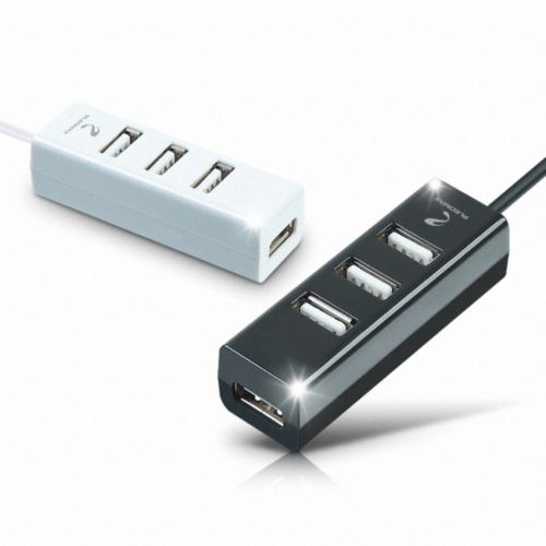 [PLEOMAX] 4포트 USB 2.0 허브 (PUH-K204) 블랙