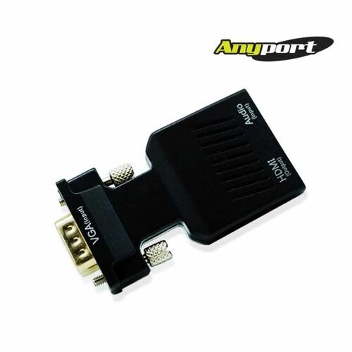 [ANYPORT] [AP-VGAHDMI] VGA(RGB) TO HDMI 컨버터 젠더타입 오디오지원