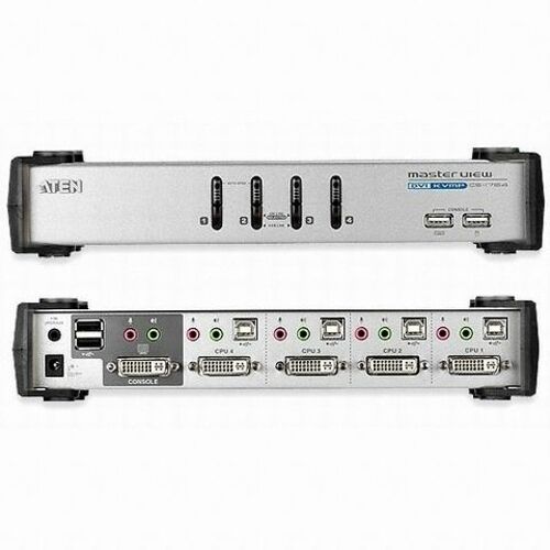 [ATEN] CS1764A DVI KVM스위치 (4:1/USB/오디오/케이블포함)