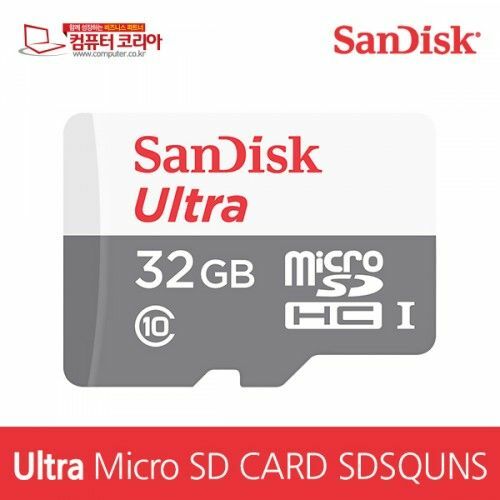 [SanDisk] 샌디스크 MicroSDHC/XC Ultra Class10 UHS-I 533배속 MicroSDHC 16GB [SDSQUNS-016G]