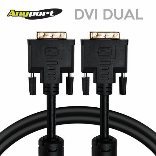 [ANYPORT] DVI 듀얼 DUAL 24+1 M/M 고급 케이블 10M [AP-DVID100] 