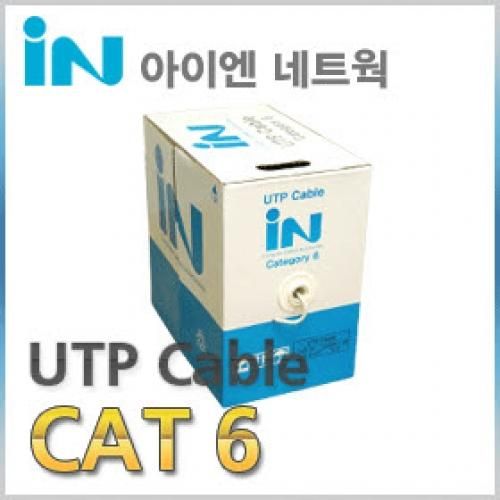 [인네트워크] CAT.6 UTP 랜케이블 박스 300m (그레이)(IN-6UTP300MG)