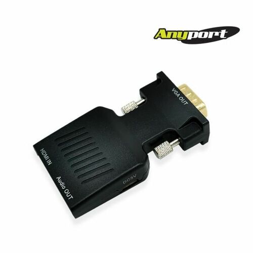[ANYPORT] [AP-HDMIVGA] HDMI TO VGA(RGB) 컨버터 젠더타입 오디오지원