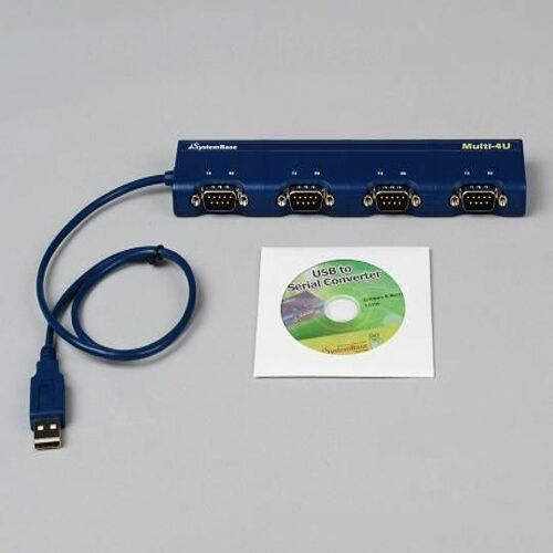 [시스템베이스] USB to 시리얼 4포트(Multi-4/USB RS232,Male,V4.0)