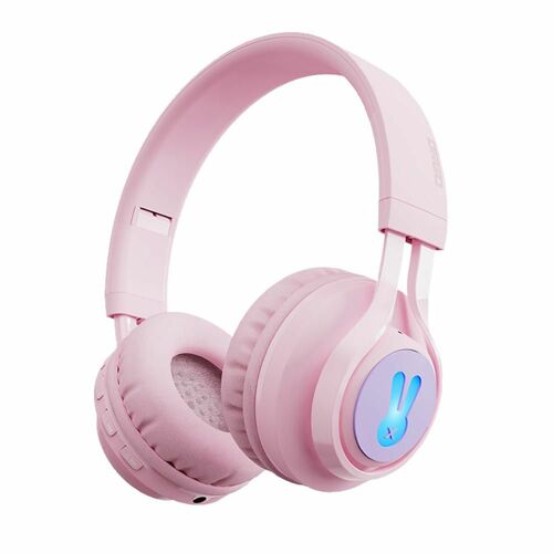 [디알고] 디알고 led블루투스 청력보호 무선 키즈헤드폰  BH06CK 핑크