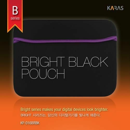 [주식회사 카라스인터내셔널] [카라스] BRIGHT SEIRES KP-016 블랙 노트북파우치 (11w)