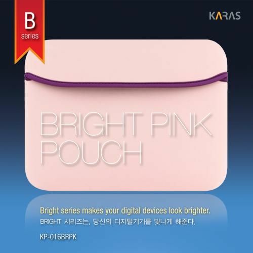 [주식회사 카라스인터내셔널] [카라스] BRIGHT SEIRES KP-016 핑크 노트북파우치 (10w)