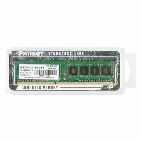 [PATRIOT] 패트리어트 DDR3 4G PC3-12800 CL11 SIGNATURE 1600MHz 