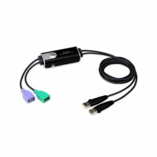 [ATEN] 2-포트 USB 바운드리스 케이블 KM 스위치 (CS62KM)