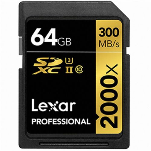 [Lexar] SDXC CLASS10 UHS-II U3 Professional 2000X (64GB)