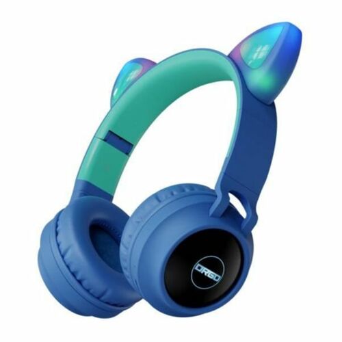 [디알고] 디알고 BH028K LED 블루투스 청력보호 무선 키즈 헤드폰 (블루)
