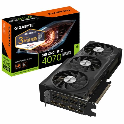 [GIGABYTE] 지포스 RTX 4070 SUPER WINDFORCE OC D6X 12GB 피씨디렉트