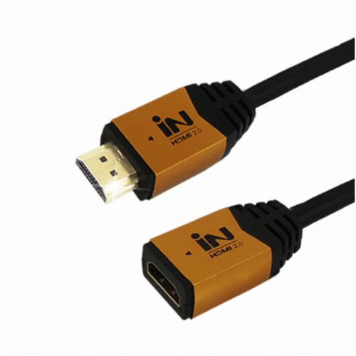 [인네트워크] HDMI 2.0 골드메탈 연장 케이블 (IN-HDMI2GMF) (3m)