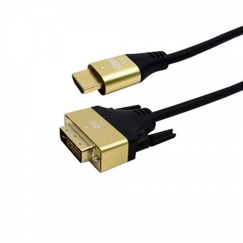 [인네트워크] HDMI to DVI 골드 메탈 케이블(IN-D2HG030, 3m)