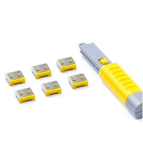 [컴엑스아이] 스마트키퍼 UL03PK USB 포트락(옐로우, 6개)